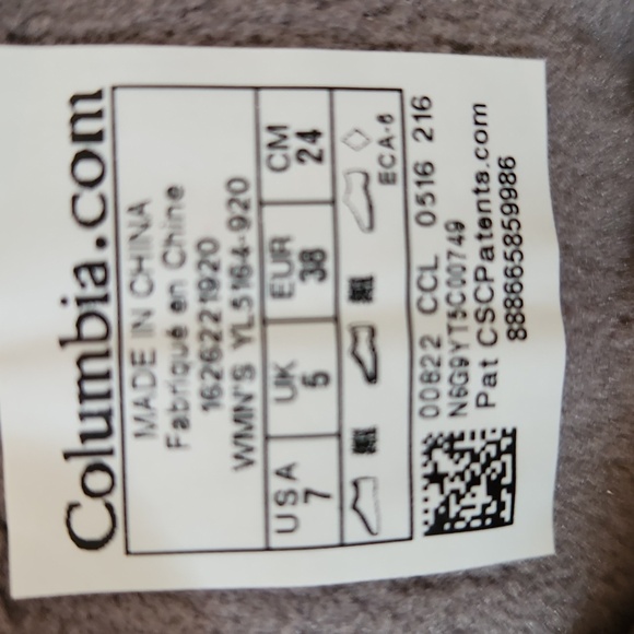 COLUMBIA waterproof off white womans size 7 winter boots - Picture 7 of 12
